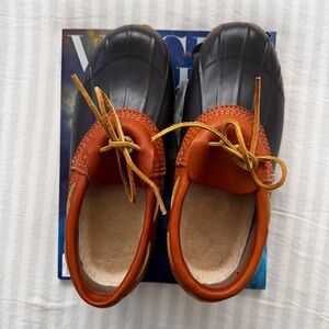 Eddie Bauer Black and Brown Duck Boots